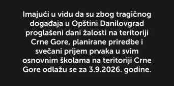 OBAVJEŠTENJE