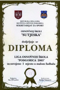 2003 sekretarijat za sport