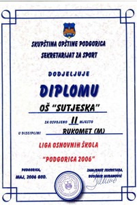 2006 sekretarijat za sport