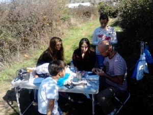 Prstenovanje ptica na stanici Mareza sa prstenovačem Mihajlom Jovićevićem